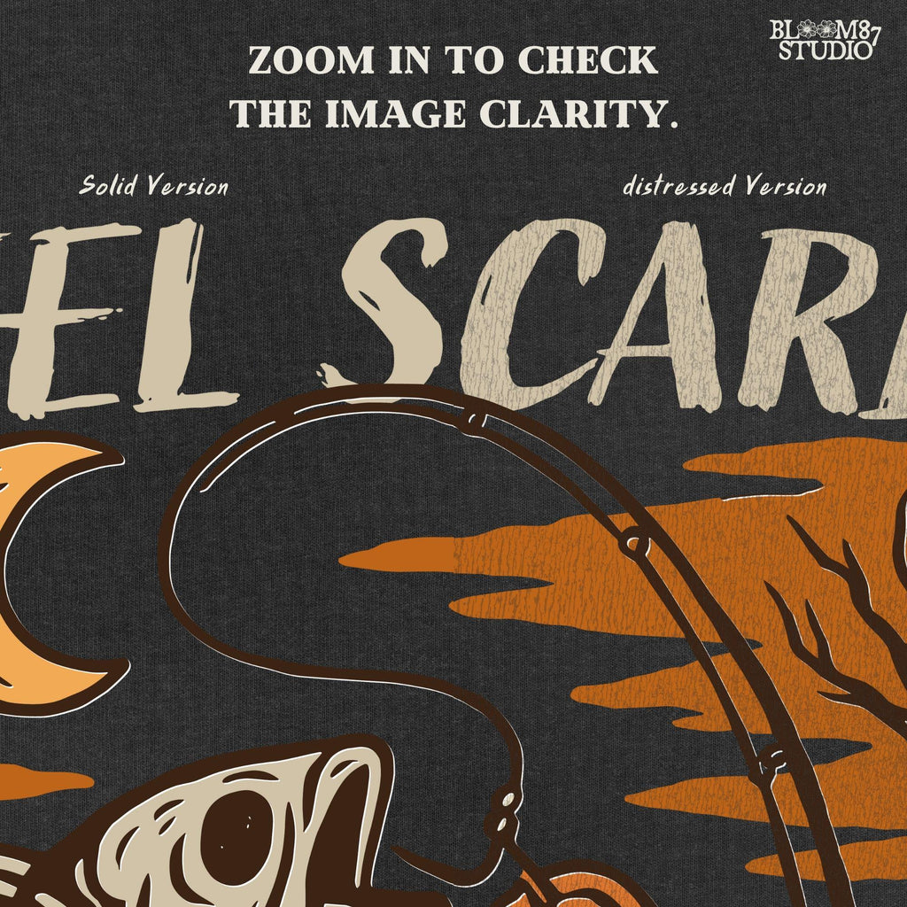 Funny sublimation PNG of a turkey surrounded by jack-o’-lanterns, bats, and a spooky full moon, perfect for Halloween and Thanksgiving crafts