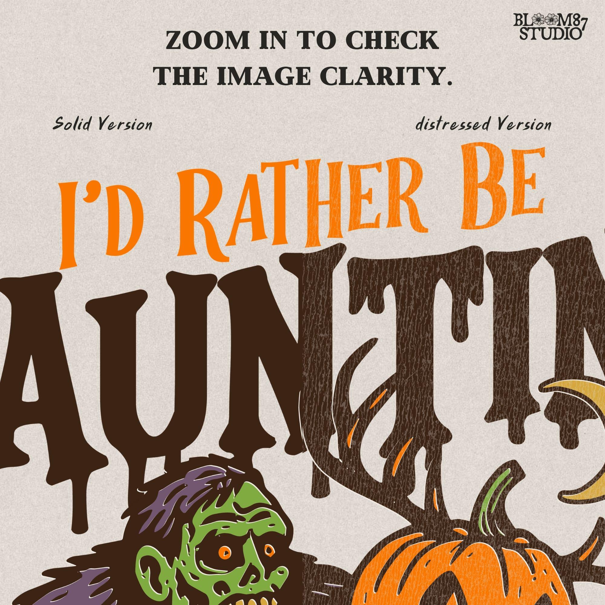 Humorous Halloween sublimation PNG featuring a zombie carrying a deer with a jack-o’-lantern head and the phrase “I’d Rather Be Haunting.”