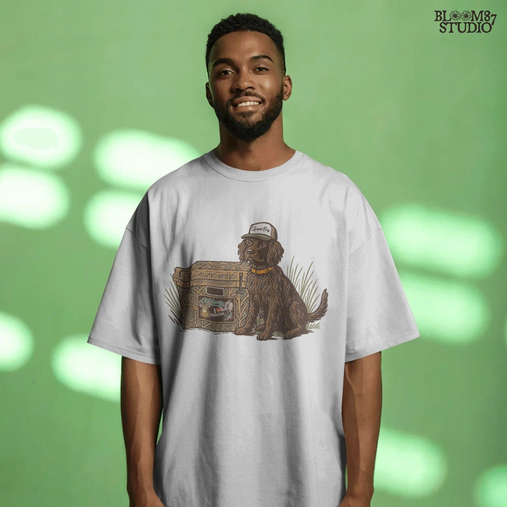 Boykin Spaniel Hunting Dog PNG | Camo Cooler Sublimation Design | Southern Outdoor Dog Clipart for Camping & Fishing Tumbler, Shirt, Mug