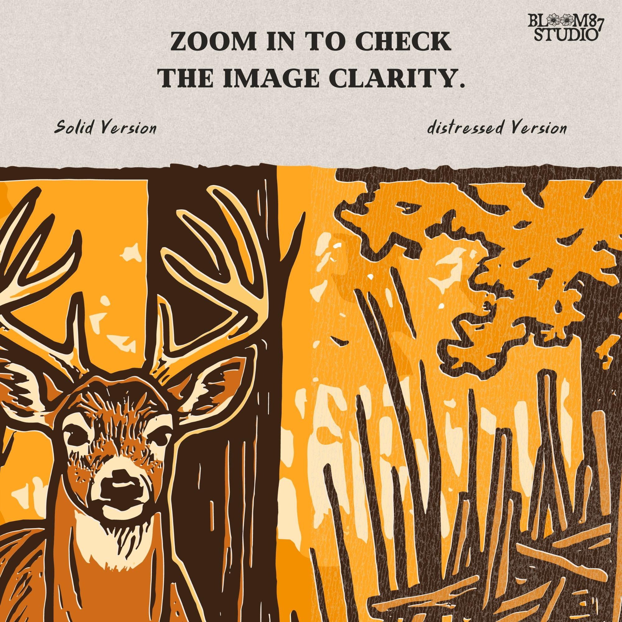 Fall Deer & Pumpkins PNG: Rustic Autumn Sublimation Design (Digital Download