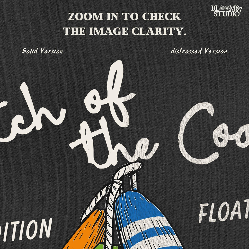 Colorful hand-drawn sublimation PNG of coastal lobster fishing buoys with rope, perfect for beach house crafts, nautical decor, or summer apparel.