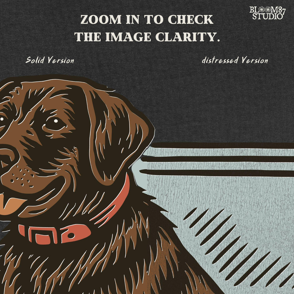 Patriotic sublimation PNG of a brown Labrador sitting inside a red, white, and blue USA-themed cooler, perfect for July 4th crafts and shirts