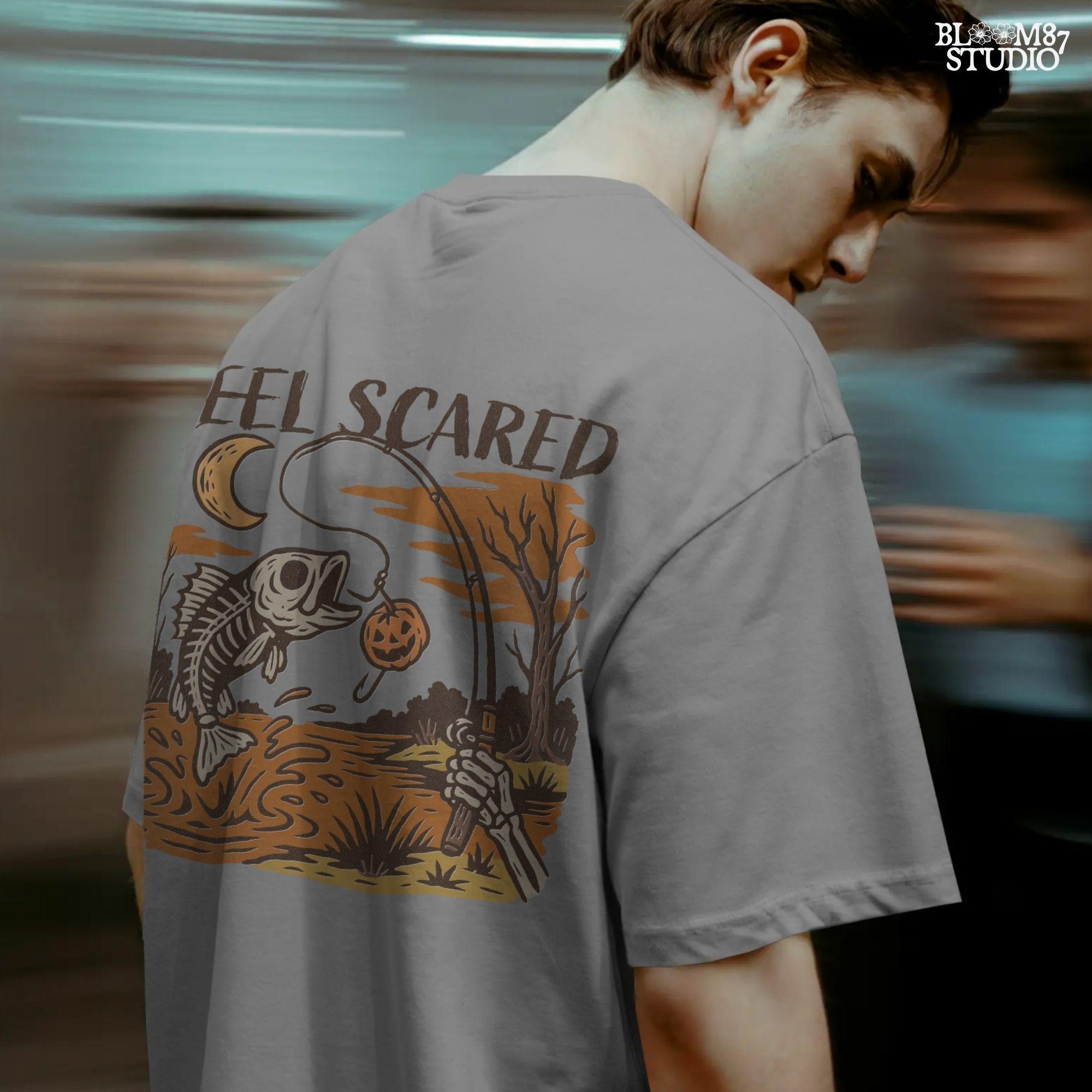 Funny sublimation PNG of a turkey surrounded by jack-o’-lanterns, bats, and a spooky full moon, perfect for Halloween and Thanksgiving crafts