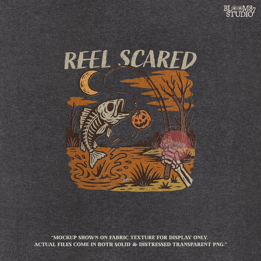 Funny sublimation PNG of a turkey surrounded by jack-o’-lanterns, bats, and a spooky full moon, perfect for Halloween and Thanksgiving crafts