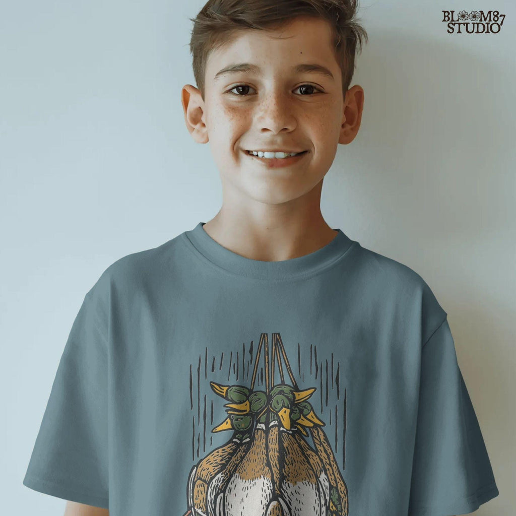 Illustration of harvested mallard ducks hanging together, rustic hunting sublimation PNG design for duck hunters, outdoor gifts, and lodge artwork.