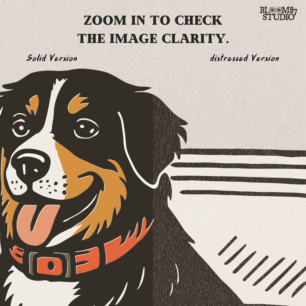 Bernese Mountain Dog sitting in a USA camo cooler, sublimation PNG design for hunting, camping, tailgate, and outdoor lifestyle projects.