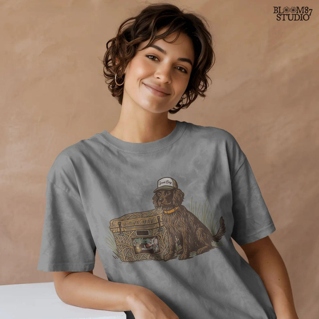 Boykin Spaniel Hunting Dog PNG | Camo Cooler Sublimation Design | Southern Outdoor Dog Clipart for Camping & Fishing Tumbler, Shirt, Mug