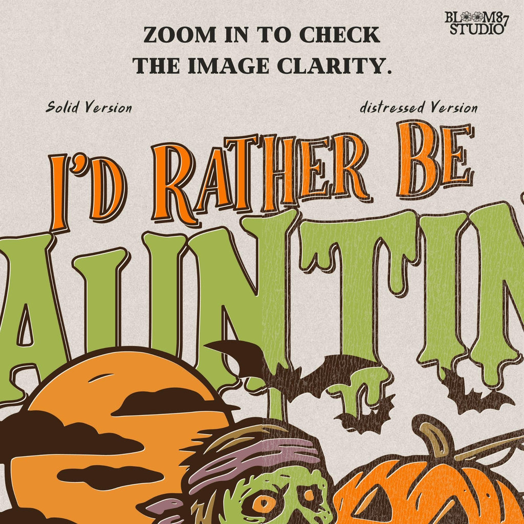 Zombie fisherman walking with a giant bass fish and jack-o’-lanterns, surrounded by bats and full moon, Halloween-themed sublimation clipart.