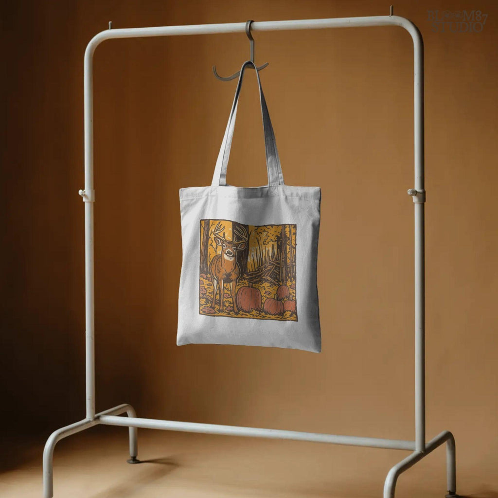 Fall Deer & Pumpkins PNG: Rustic Autumn Sublimation Design (Digital Download