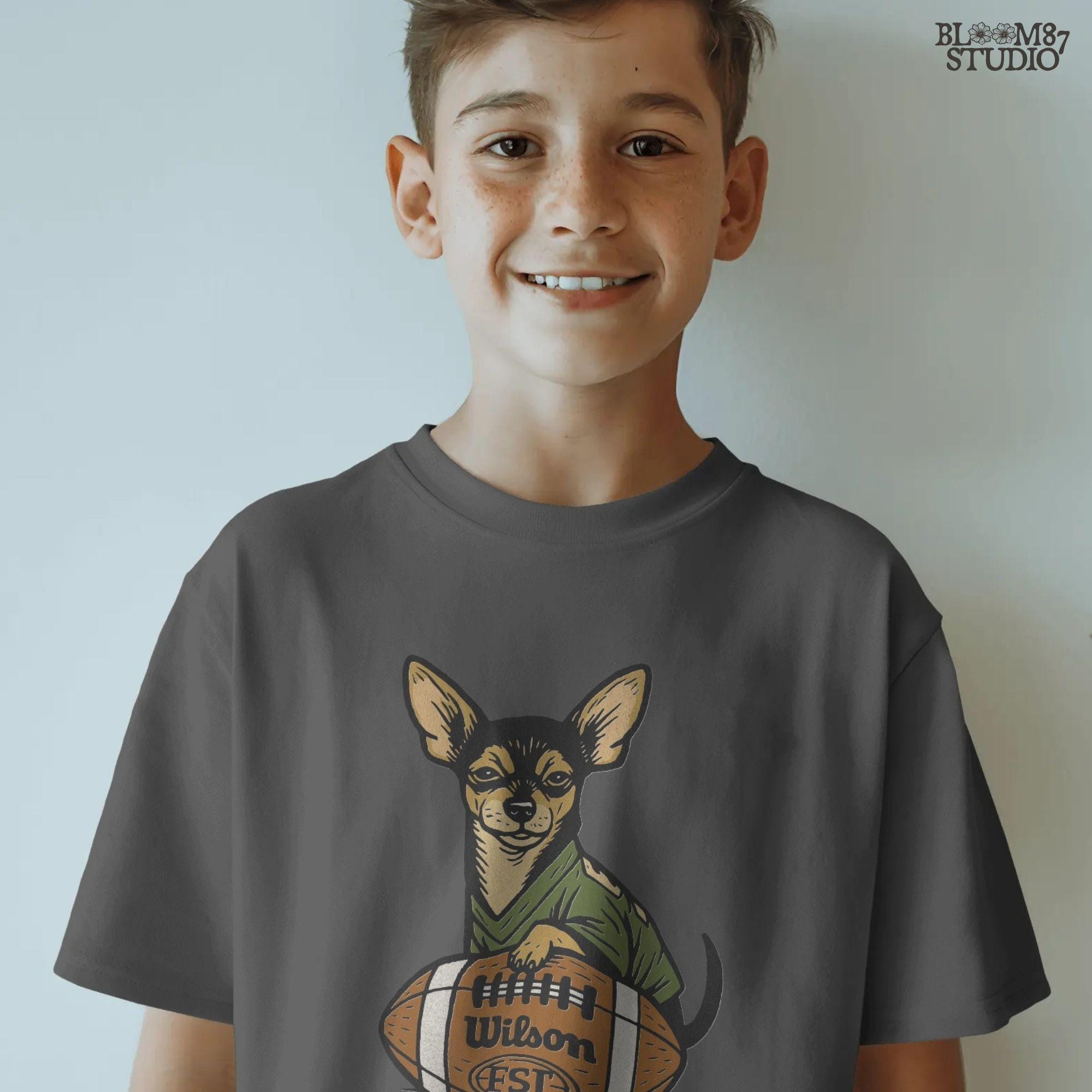 Chihuahua Football PNG: Game Day Dog Design (Digital Download)