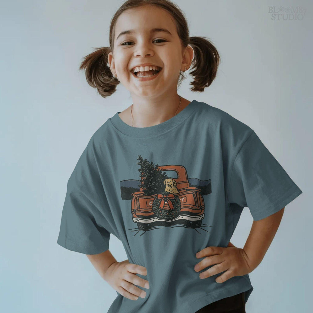 Solid version: "Christmas truck sublimation PNG with vintage red pickup carrying tree dog and wreath, farmhouse holiday design solid style"

Distressed version: "Vintage red truck with dog and Christmas tree sublimation PNG, rustic farmhouse holiday clipart distressed style"