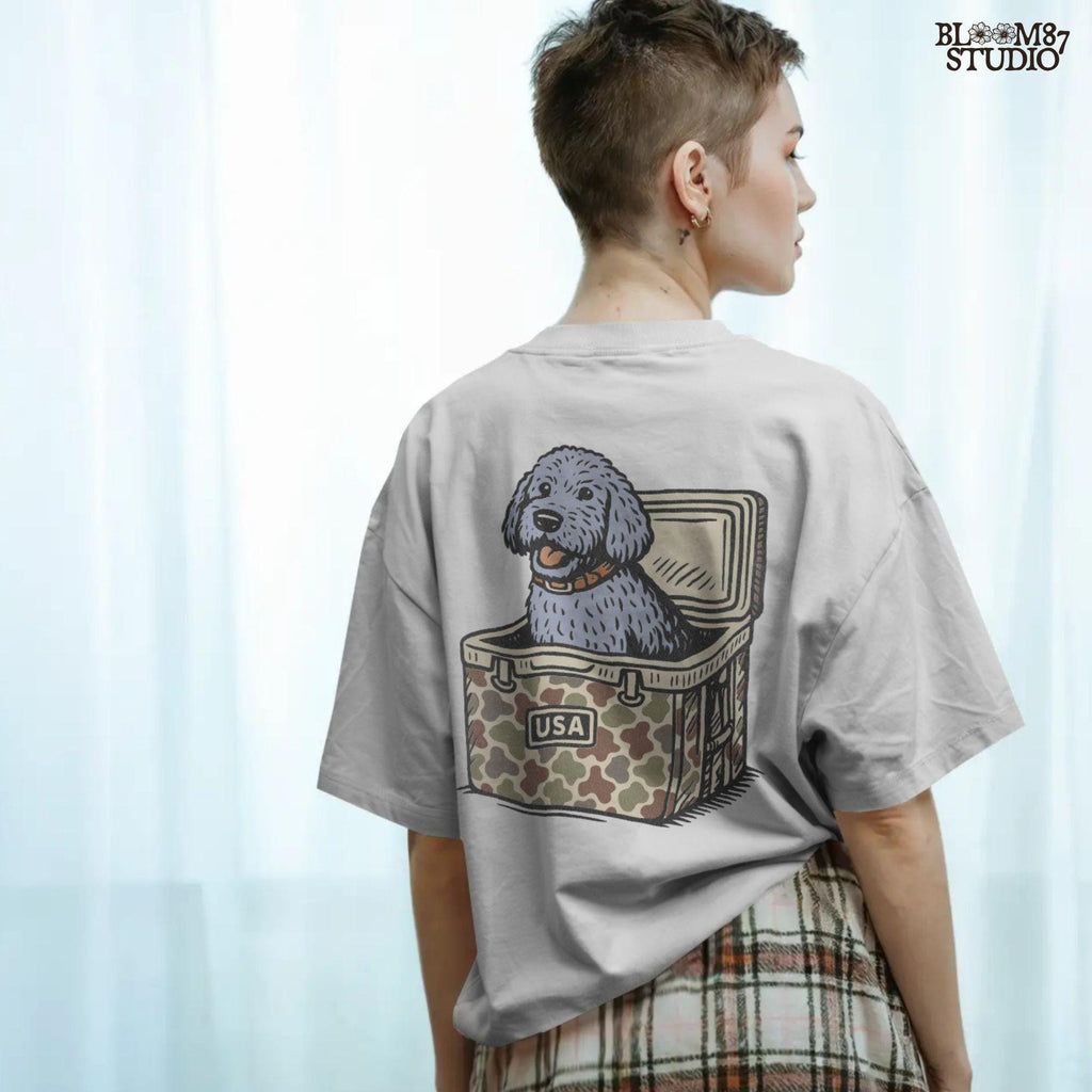 Cartoon grey doodle dog illustration, sublimation PNG design for doodle dog lovers, pet-inspired gifts, apparel, mugs, and DIY crafts.Cartoon grey doodle dog illustration, sublimation PNG design for doodle dog lovers, pet-inspired gifts, apparel, mugs, and DIY crafts.