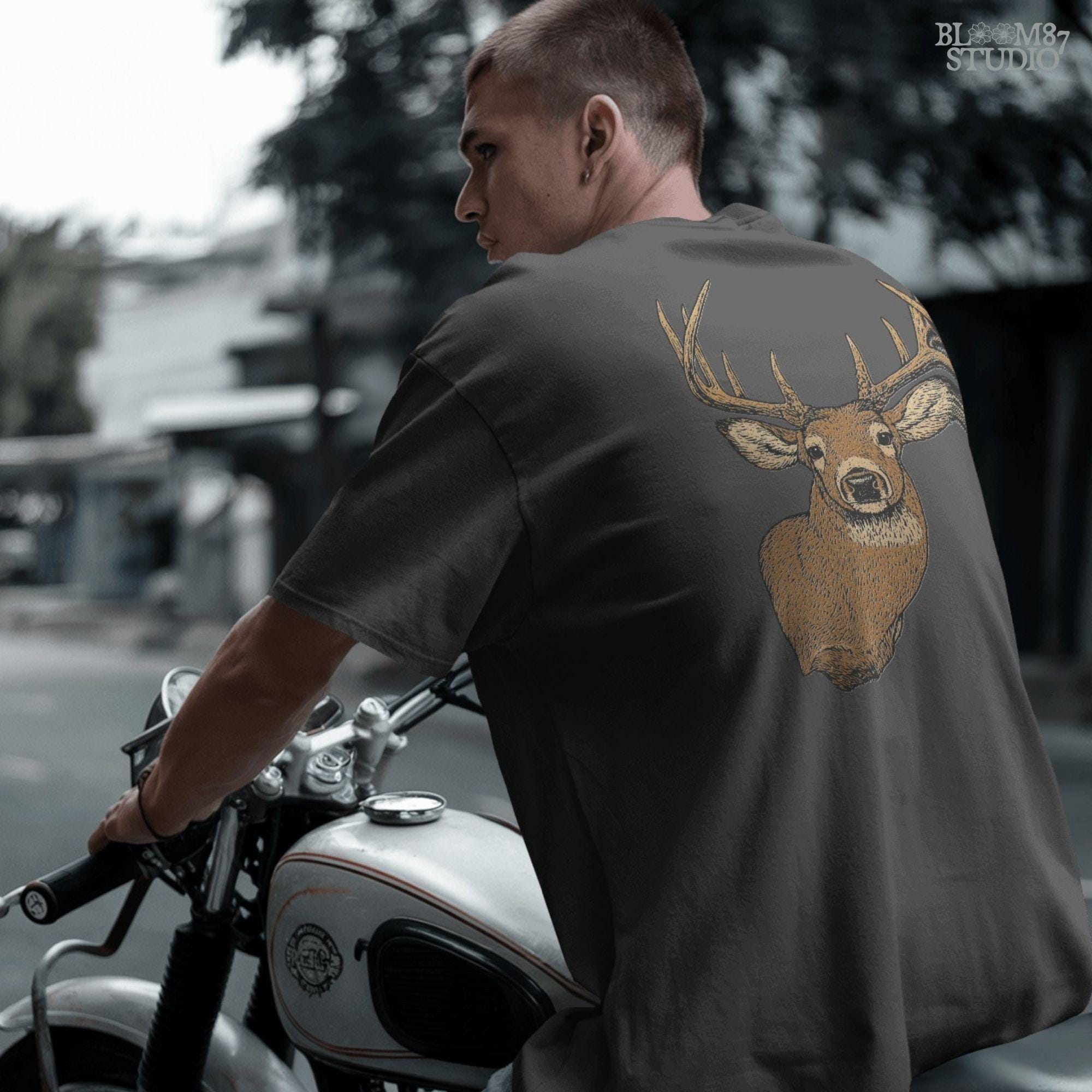 Solid version: "Deer head sublimation PNG with detailed buck and large antlers rustic hunting clipart solid style"

Distressed version: "Distressed deer head sublimation PNG rustic buck antlers hunting lodge wall art vintage style"