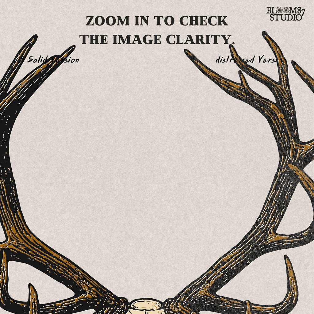 Solid version: "Deer skull sublimation PNG with large antlers rustic hunting lodge wall art solid design"

Distressed version: "Distressed deer skull sublimation PNG with antlers rustic western hunting clipart vintage style"