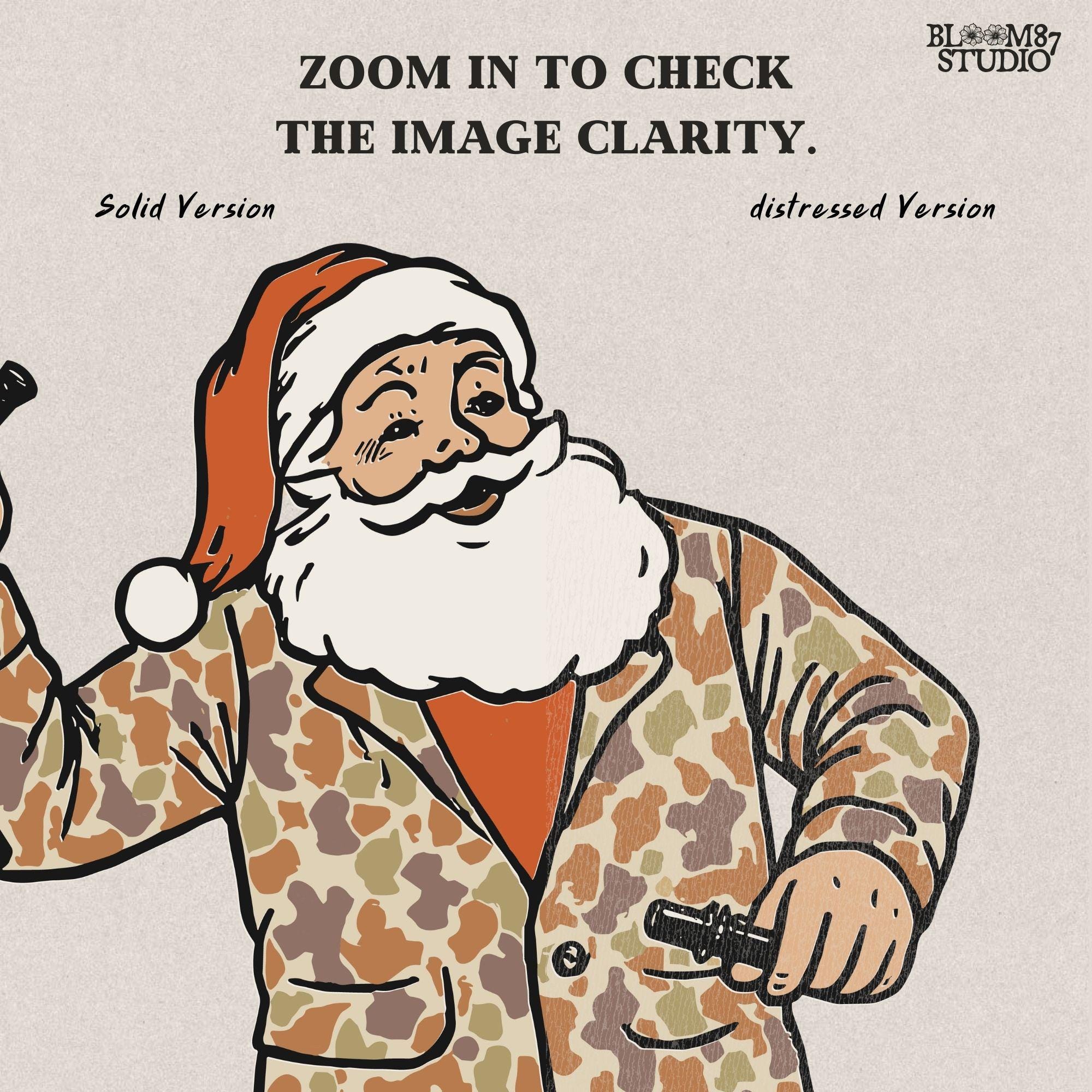 Christmas Dog PNG: Santa Camo, Holiday Puppies Clipart (Digital Download)