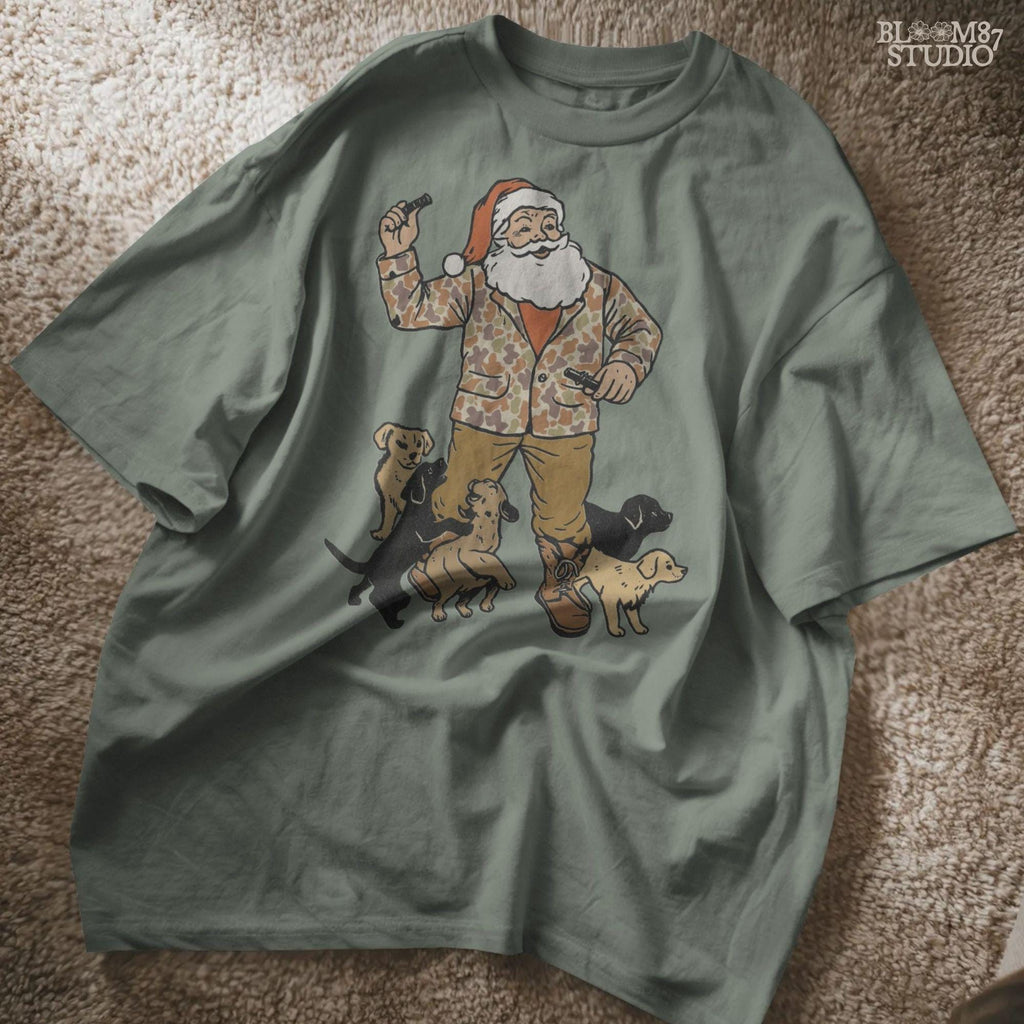 Christmas Dog PNG: Santa Camo, Holiday Puppies Clipart (Digital Download)