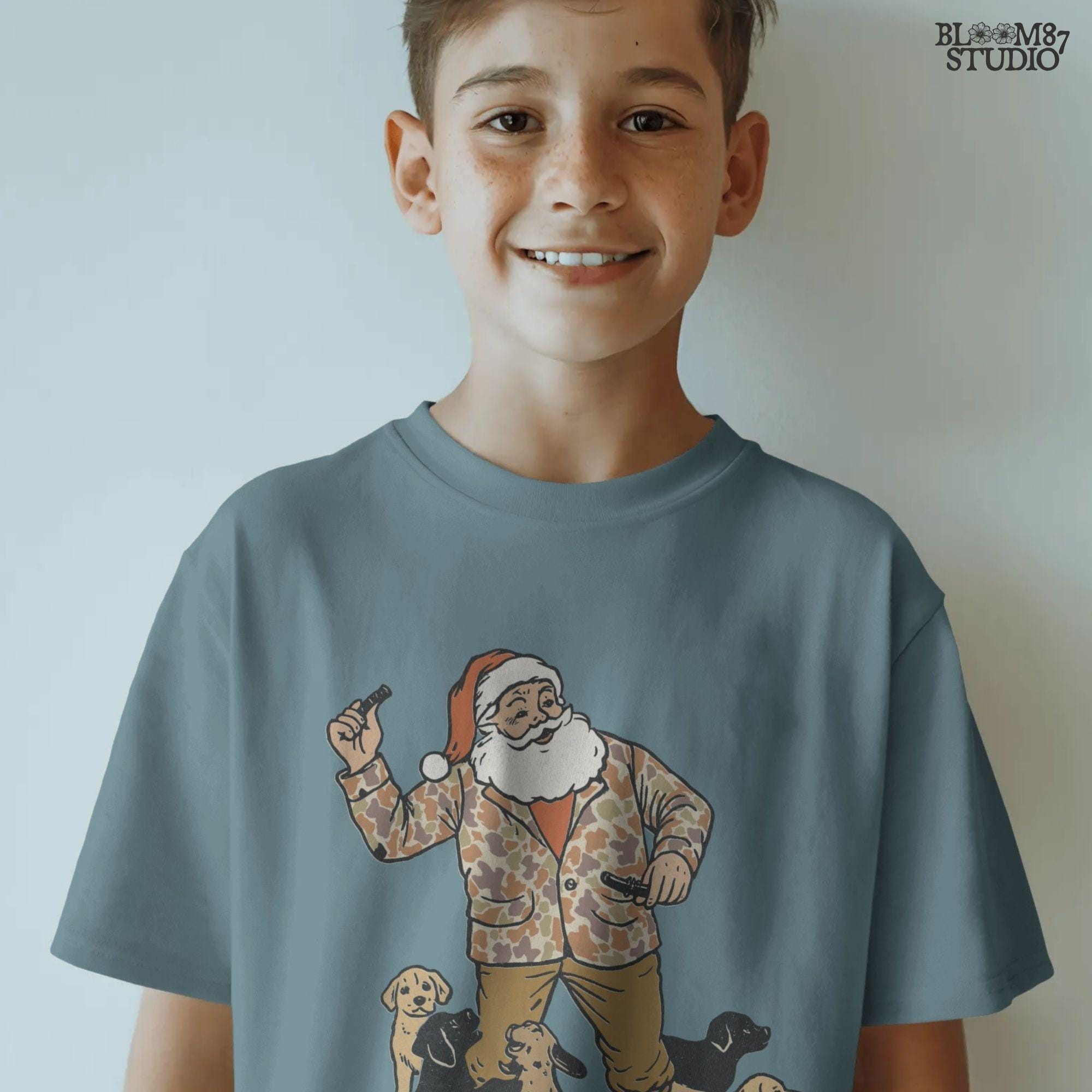 Christmas Dog PNG: Santa Camo, Holiday Puppies Clipart (Digital Download)