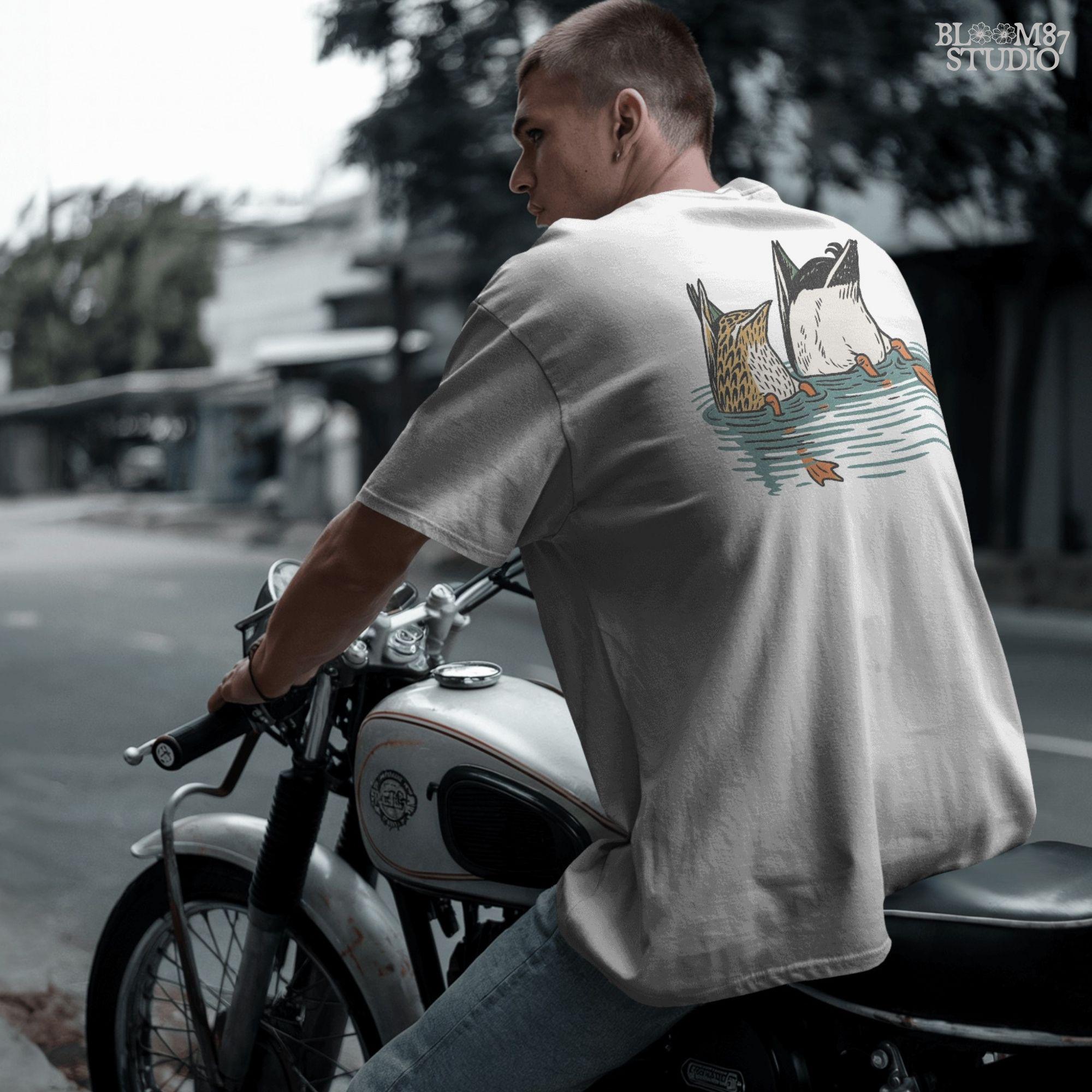 Solid version:
“Two ducks dabbling with tails up and feet in water – funny duck sublimation PNG for hunting shirts and rustic crafts”

Distressed version:
“Vintage distressed sublimation PNG of two ducks with tails up in pond – funny waterfowl hunting and rustic outdoor design”