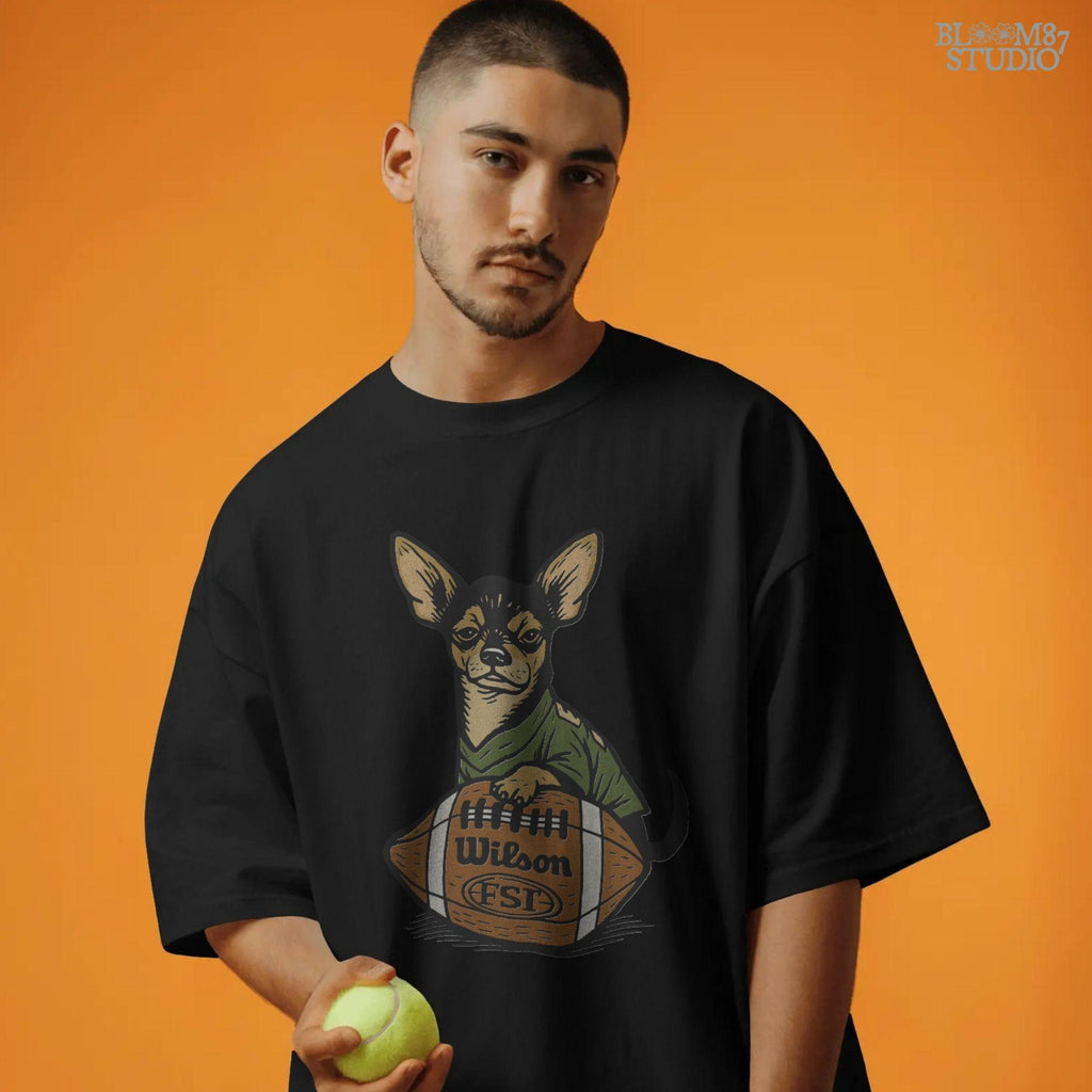 Chihuahua Football PNG: Game Day Dog Design (Digital Download)