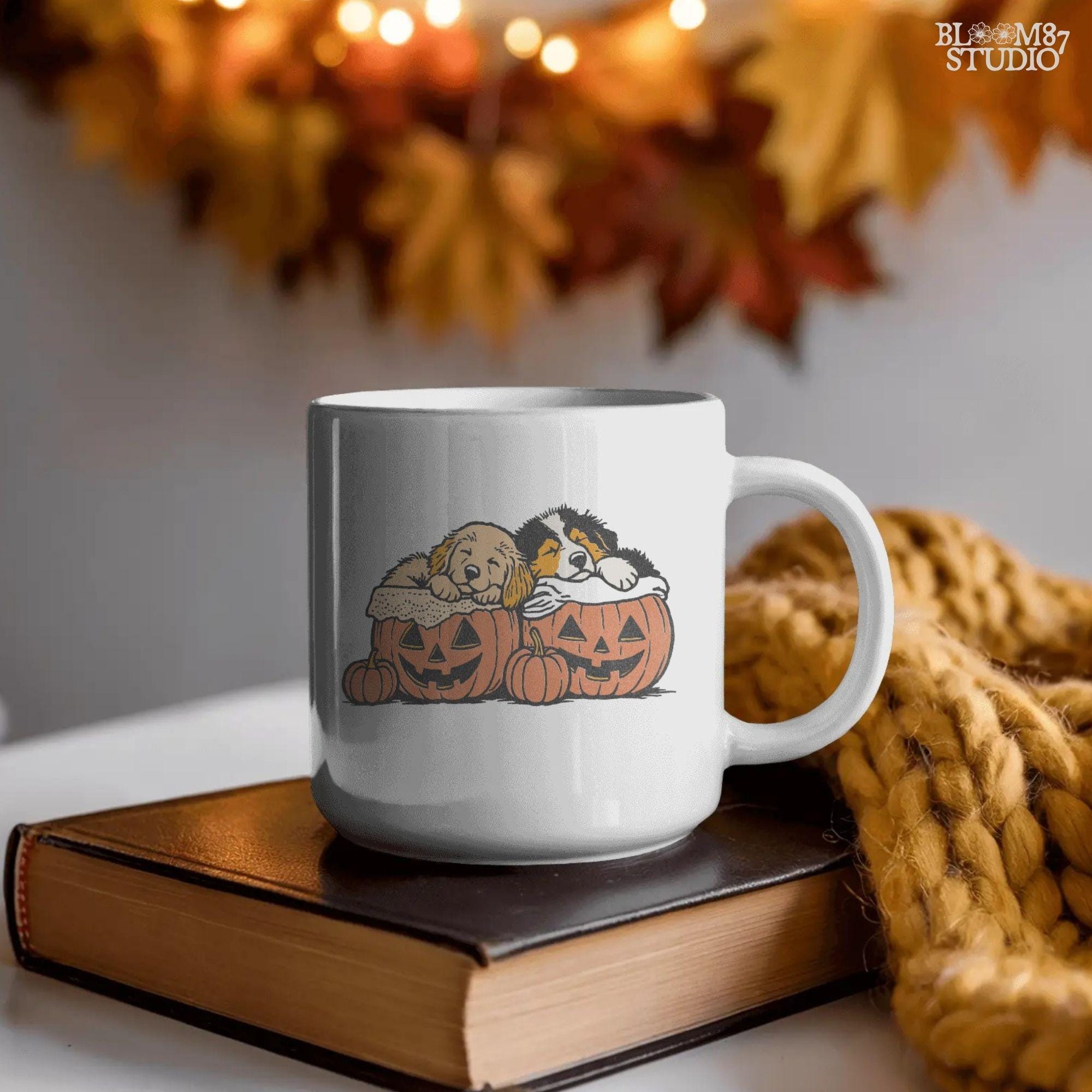 Solid version: "Two puppies sleeping inside jack o lantern pumpkins, Halloween sublimation PNG, cute dog clipart solid version"

Distressed version: "Halloween puppies in carved pumpkins, sublimation PNG design, vintage distressed style clipart"