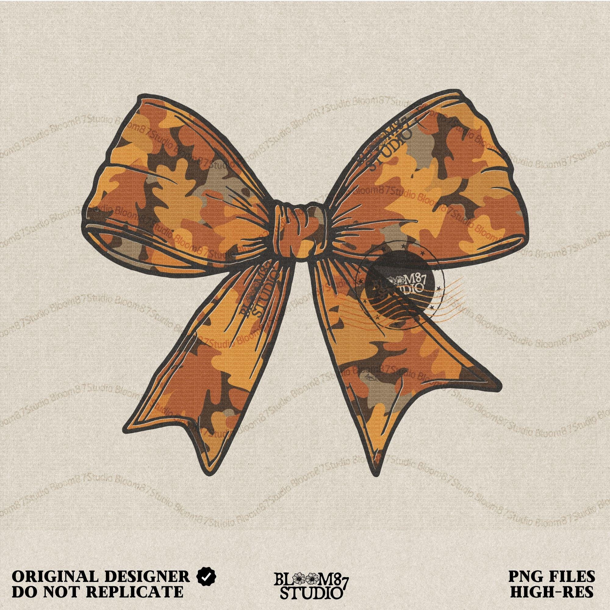 Solid version: "Fall bow sublimation PNG with autumn leaves pattern in orange and brown, ribbon clipart solid style"

Distressed version: "Autumn bow sublimation PNG with leaves pattern, vintage distressed ribbon design for fall crafts"