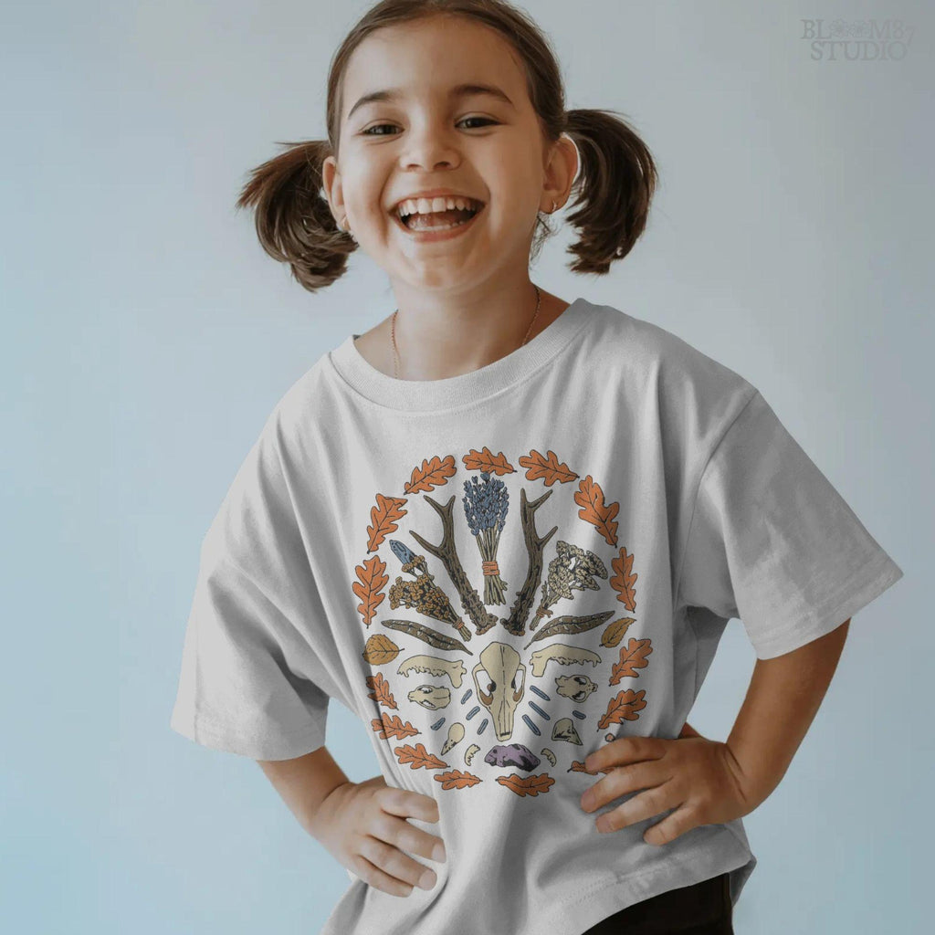 Solid version: "Witchy fall mandala sublimation PNG with deer skull, herbs, feathers, crystals and autumn leaves, solid style"

Distressed version: "Deer skull mandala with herbs, feathers, crystals and autumn leaves, witchy sublimation PNG, distressed vintage style"