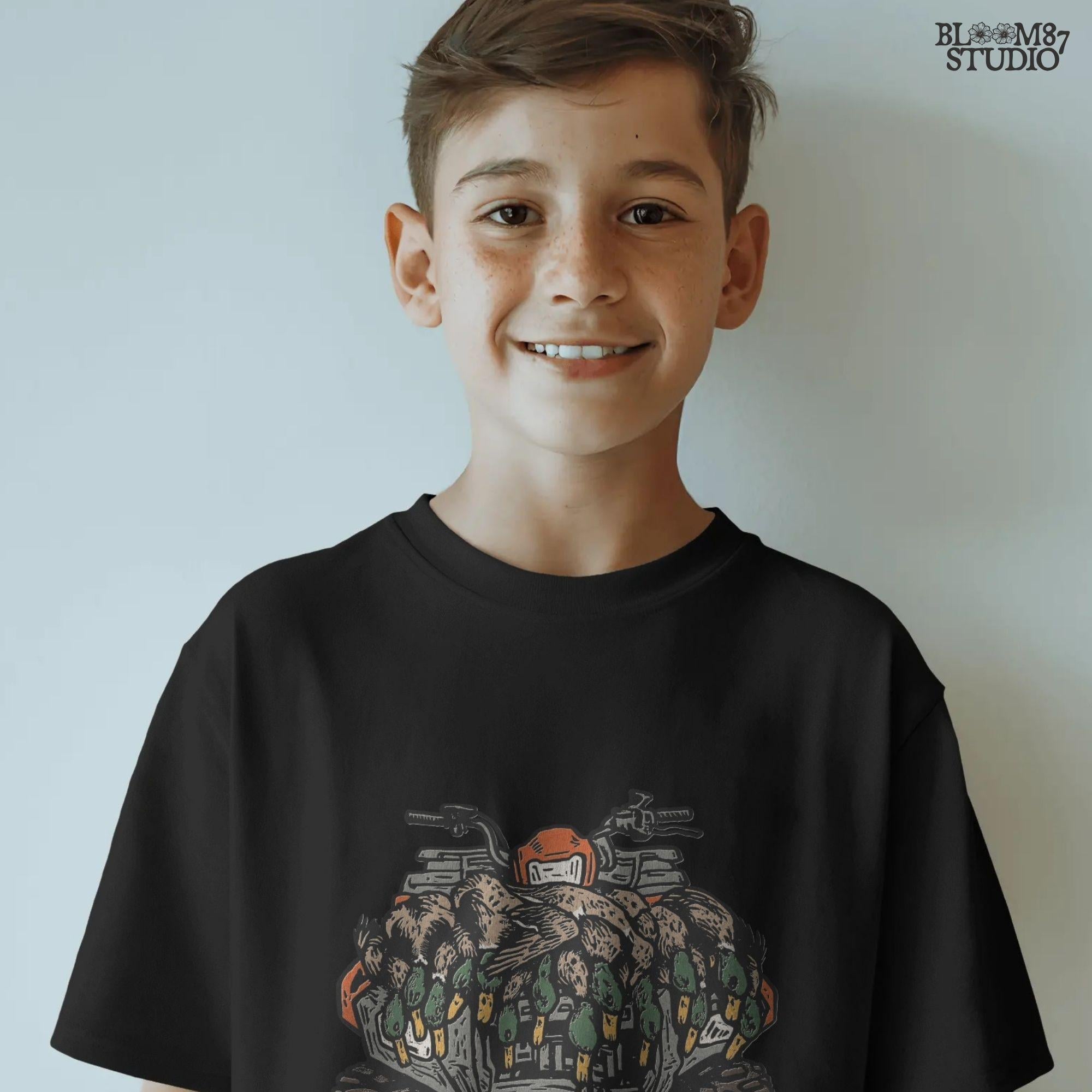 Outdoor duck hunting sublimation design with mallards on ATV, perfect for shirts, mugs, tumblers, farmhouse rustic decor, hunting season crafts, and waterfowl apparel.