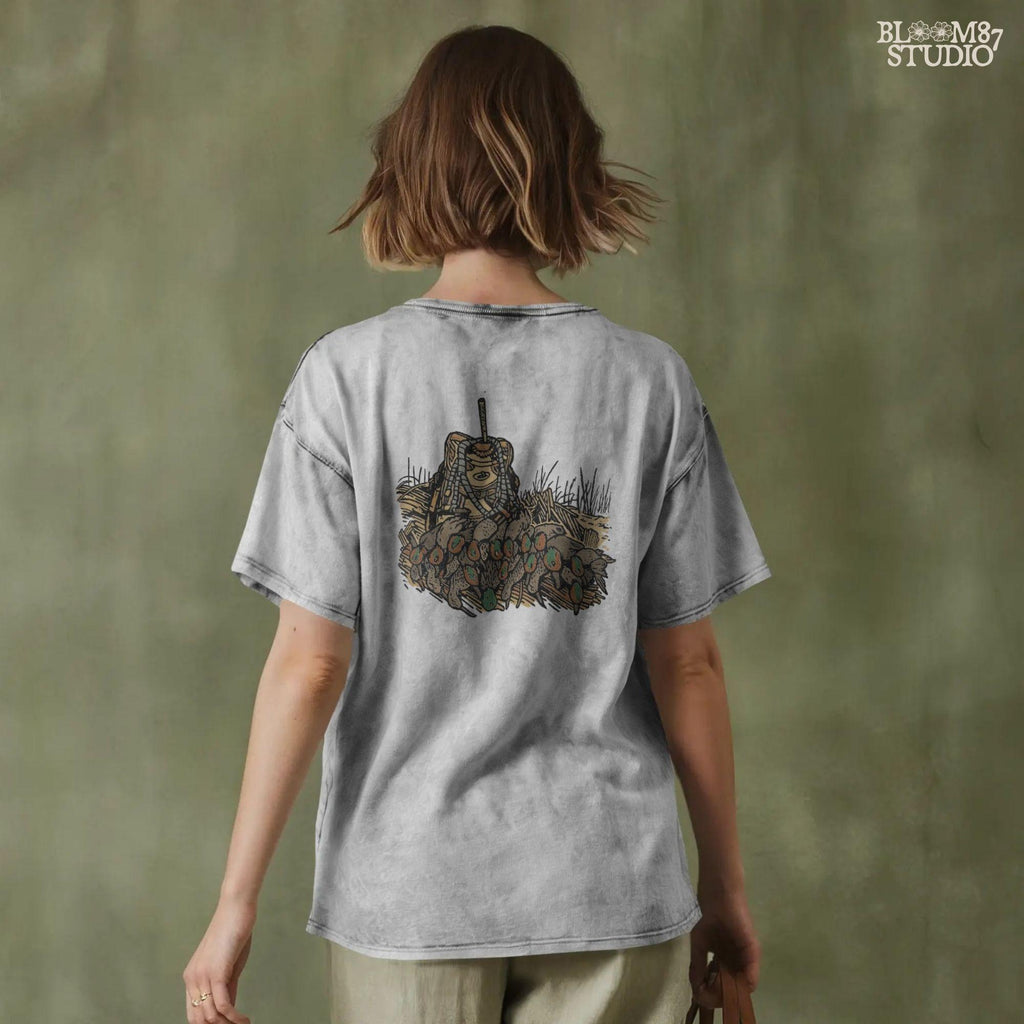 Solid Version:
Vintage illustration of a hunting backpack with several ducks hanging around it, rustic sublimation PNG for lodge decor and outdoor hunting art.

Distressed Version:
Distressed hunting scene showing a backpack with multiple ducks displayed, ideal for rustic sublimation projects and masculine cabin designs.