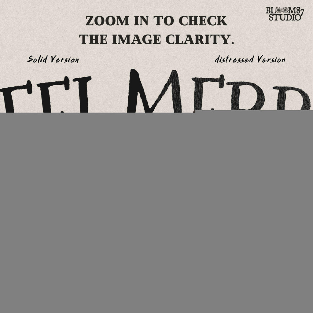 Solid: “Christmas fishing PNG with bass wearing Santa hat jumping near holiday tree, Reel Merry text design for shirts”

Distressed: “Vintage distressed Christmas fishing PNG with bass, Santa hat, holiday tree and Reel Merry festive design”