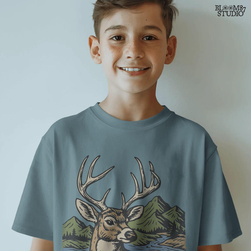 Wildlife hunting artwork ideal for hunting season shirts, rustic farmhouse wall art, sublimation designs, digital downloads, and lodge decor.