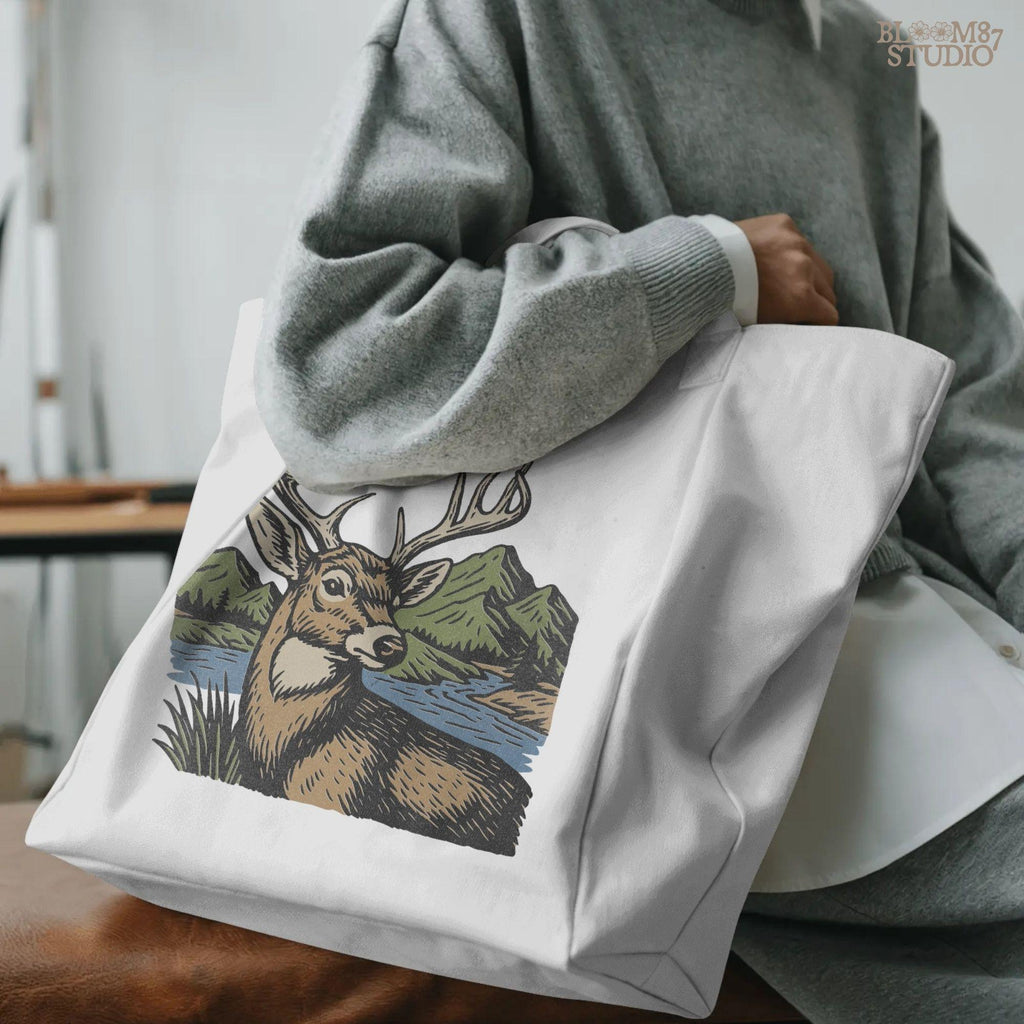 Outdoorsman-inspired buck hunting PNG perfect for hunting season decor, wildlife sublimation prints, rustic farmhouse crafts, and apparel designs.