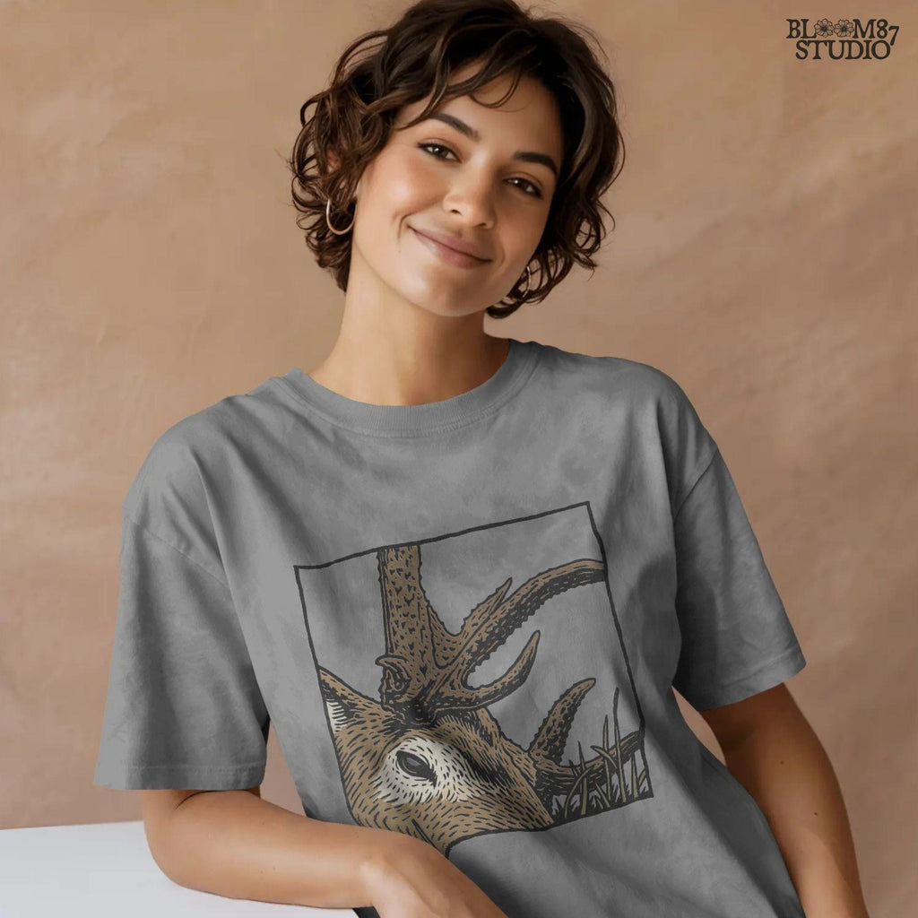Whitetail deer design showing antlers and face detail. This hunting PNG file is great for sublimation projects, hunting mugs, and personalized gifts for hunting lovers.